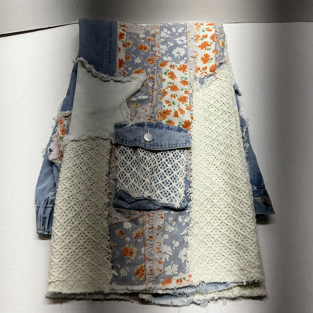 🌼POL JEANS STAR PATCHWORK -Denim - Picture 12 of 13